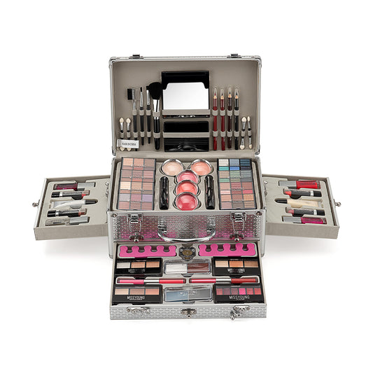 FantasyDay all-in-one holiday makeup gift set case keeps cosmetics organized on trips