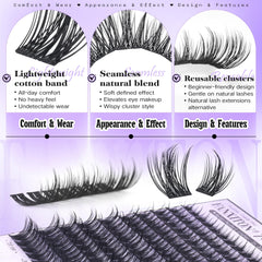FanXiton natural-look lashes provide all-day comfort