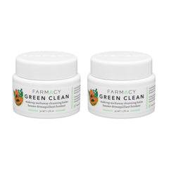 Farmacy Green Clean makeup remover balm close-up in a recyclable jar for easy makeup melting
