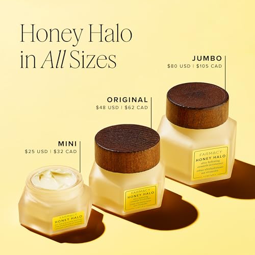 Farmacy Honey Halo buckwheat honey closeup highlights antioxidant-rich formula.