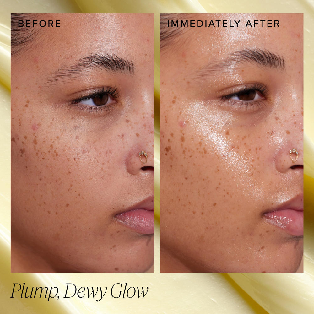 Creamy swirl texture shot indicating rich, hydrating formula.