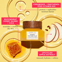 Farmacy Honey Potion featuring niacinamide and ceramides for radiance and barrier support