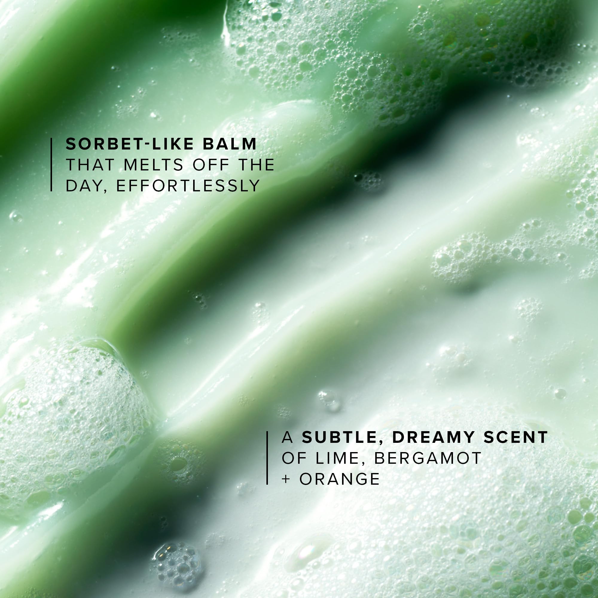 Farmacy balm transforming into milky lather during rinse