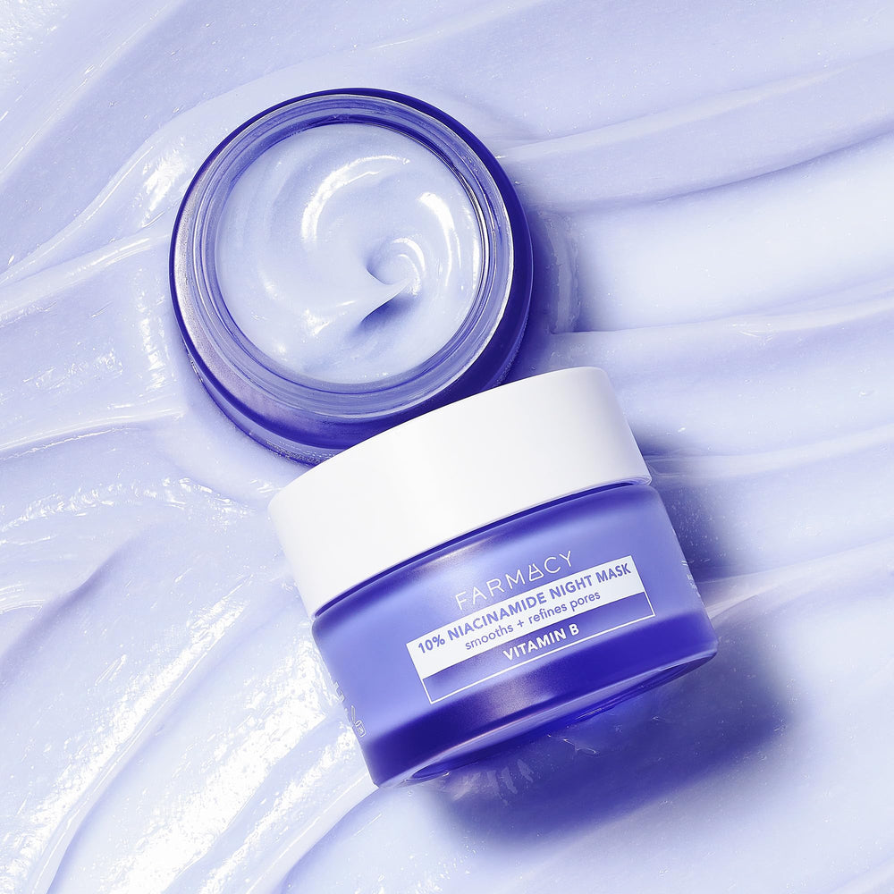 Farmacy Niacinamide Overnight Mask spatula applying the product for even coverage