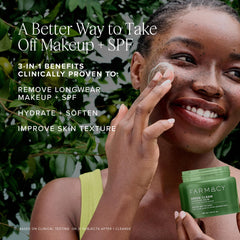 Farmacy Wake Up Honey eye cream application showing brightening potential.