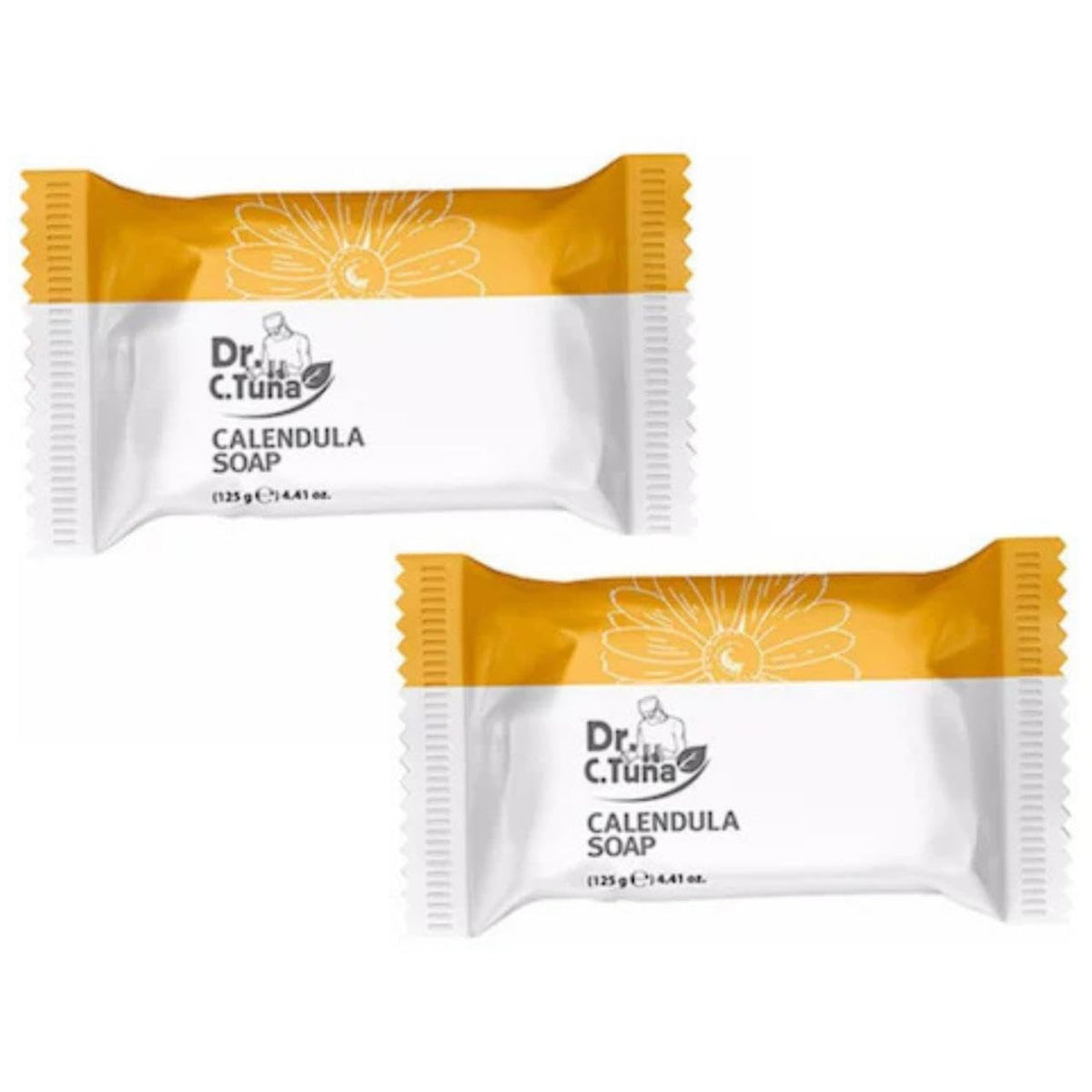 FARMASi Dr C Tuna Calendula Soap bottle demonstrates hydration for dry skin.