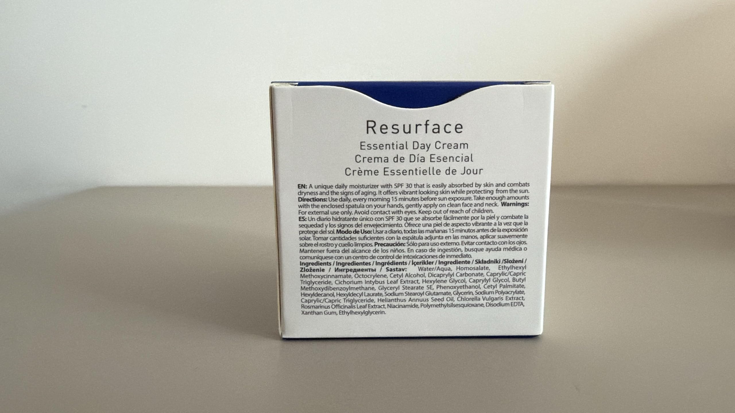 Application of FARMASi Dr. C. Tuna Resurface Day Cream on a clean face.