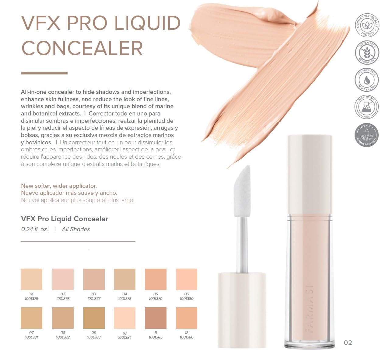 FARMASi VFX Pro concealer in use for quick targeted touch-ups