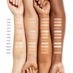 FARMASi VFX Pro concealer swatches displaying shade range and blendability