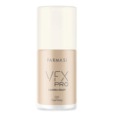 FARMASi VFX Pro foundation bottle front shows a long-wear, photo-ready base for all-day coverage.