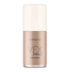 Farmasi VFX Pro Foundation Natural Beige N12 bottle close-up with breathable matte finish