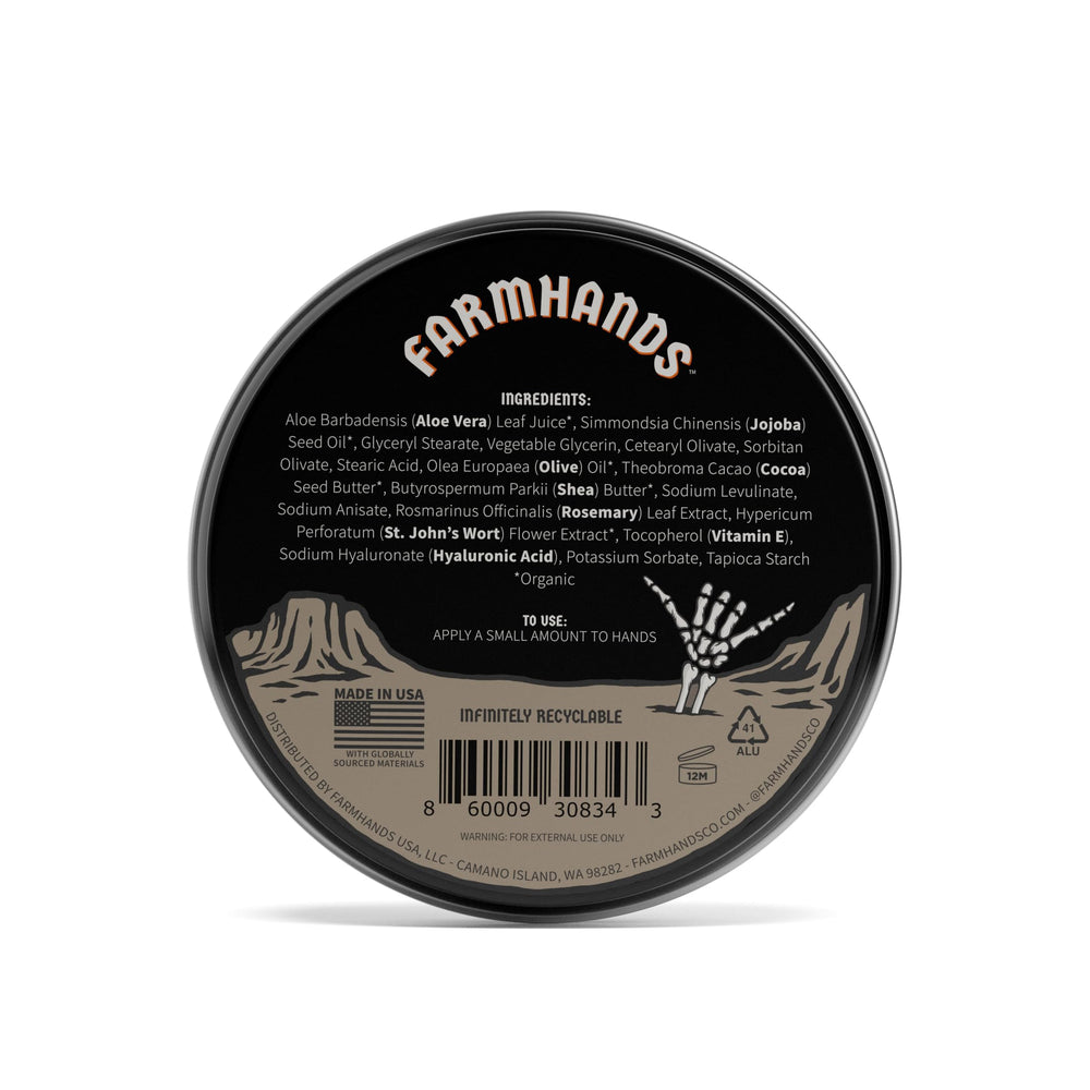 Farmhands whipped texture cream absorbs quickly, leaving non-greasy hands.