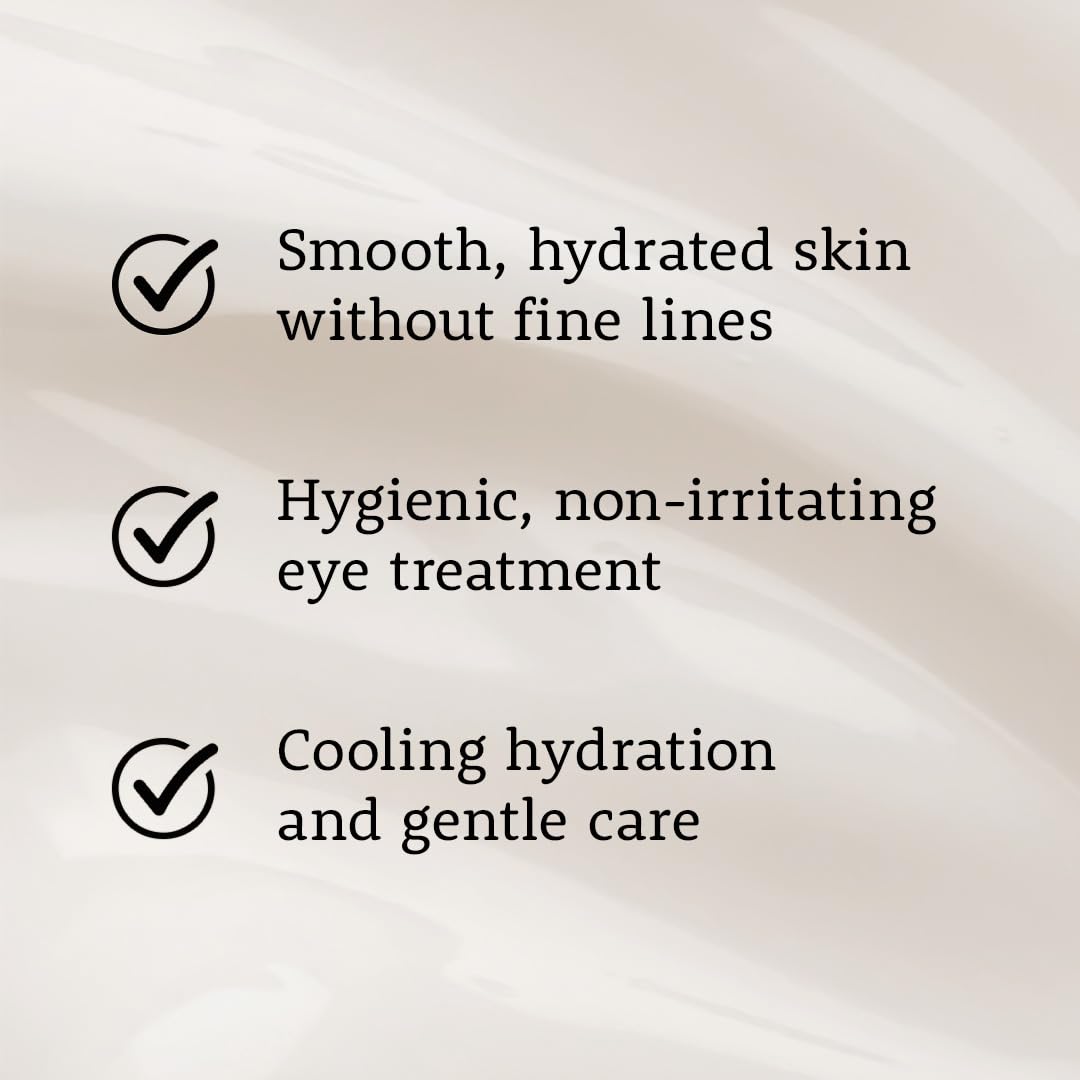 Cooling roll-on applicator provides a refreshing sensation, helping to de-puff tired eyes.