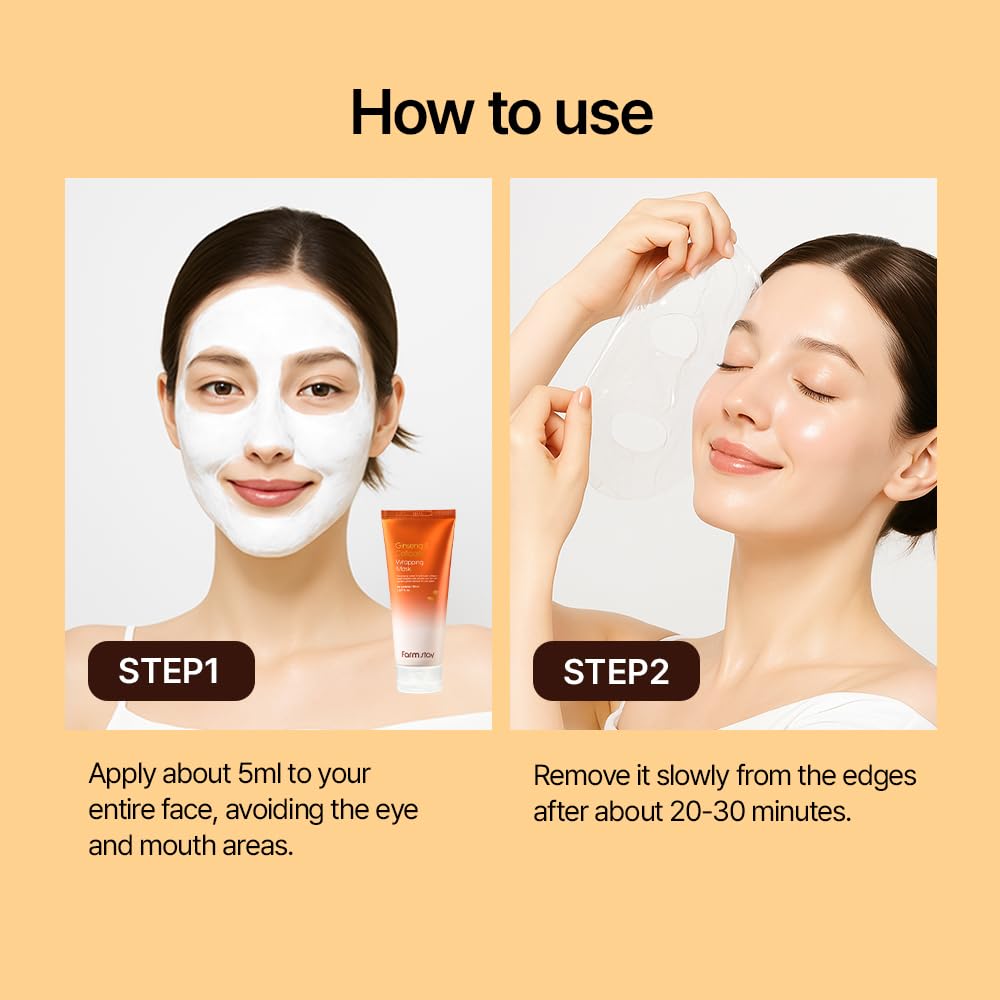 FARMSTAY Ginseng Collagen glow after peel with luminous skin