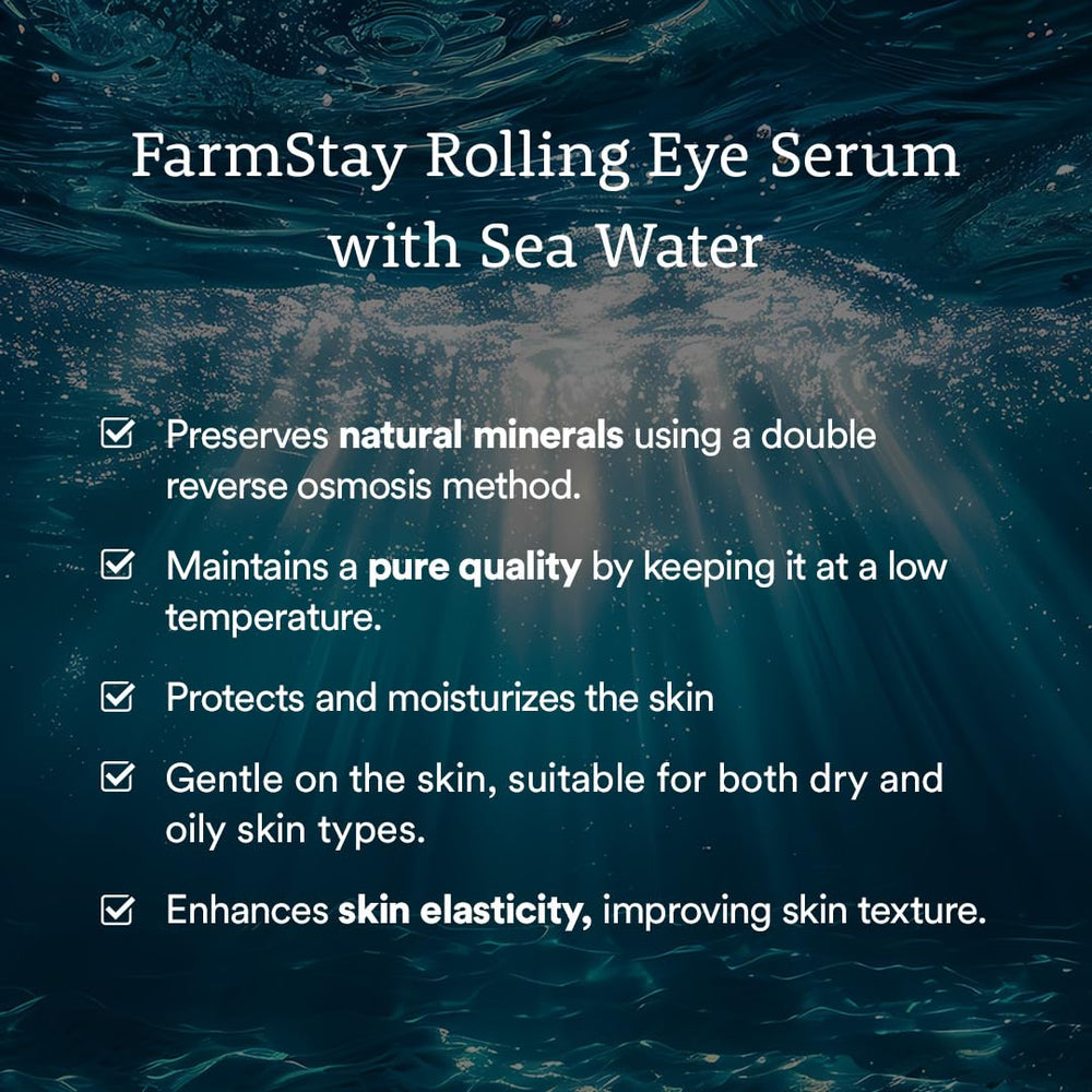 Farmstay Lightweight Non-Greasy Eye Serum absorbs quickly under makeup.