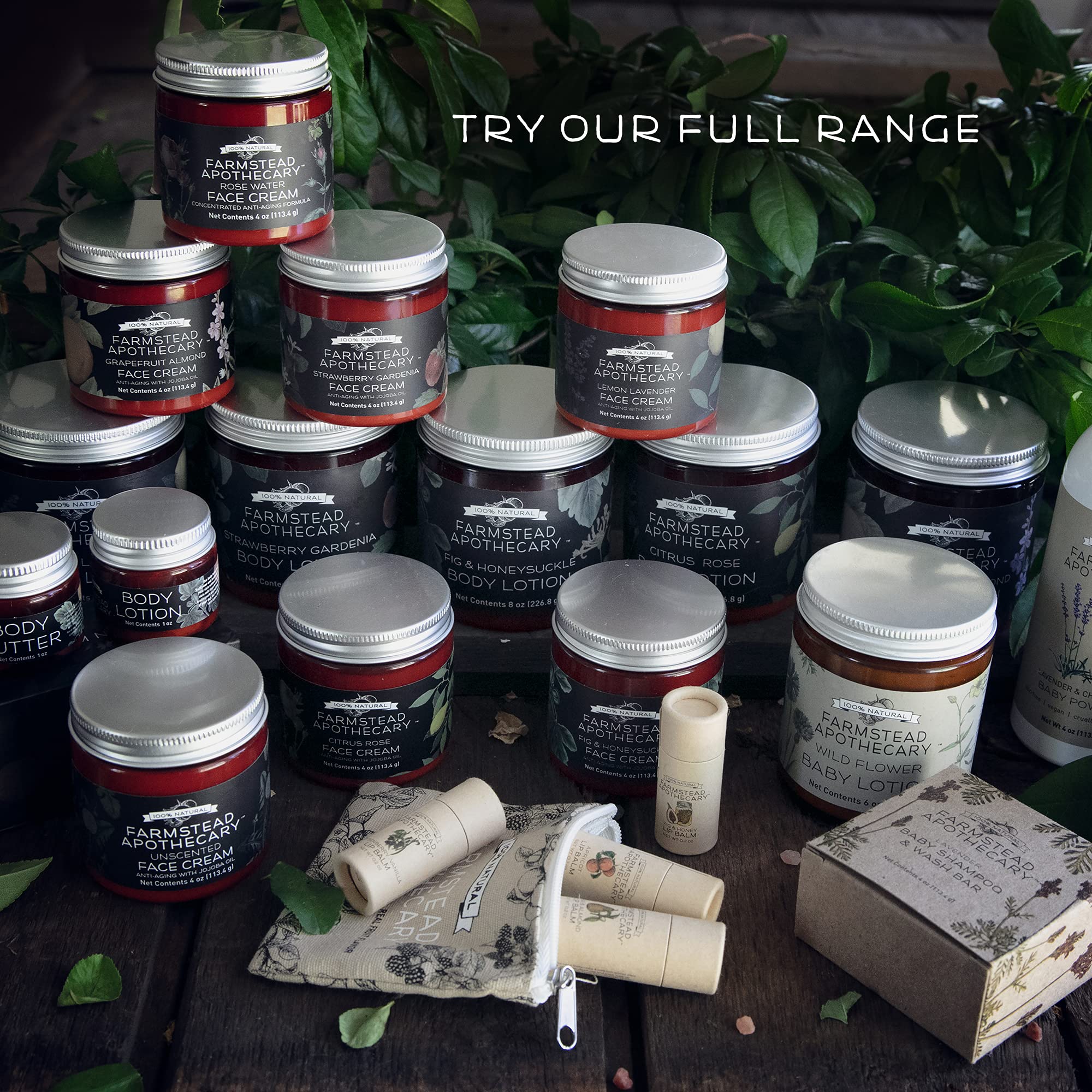 Farmstead Apothecary gift-set packaging ready for gifting.