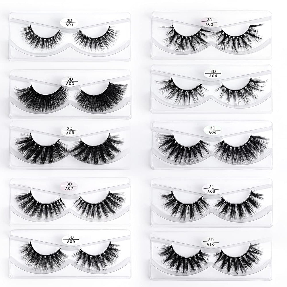 FARRED cotton-band lashes display a flexible band for easy application.
