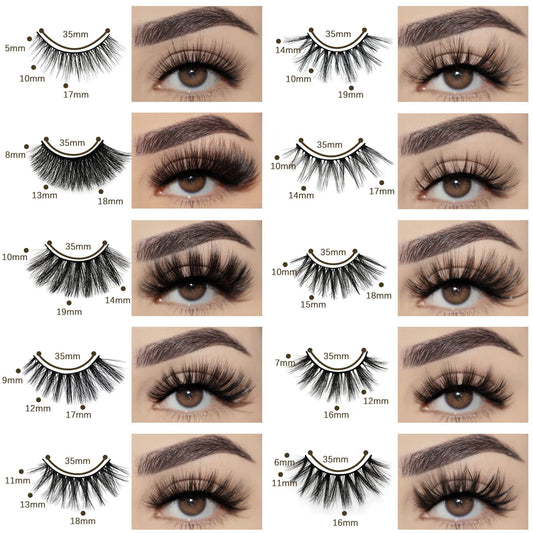 FARRED 10-styles variety lashes for daily looks and special occasions.