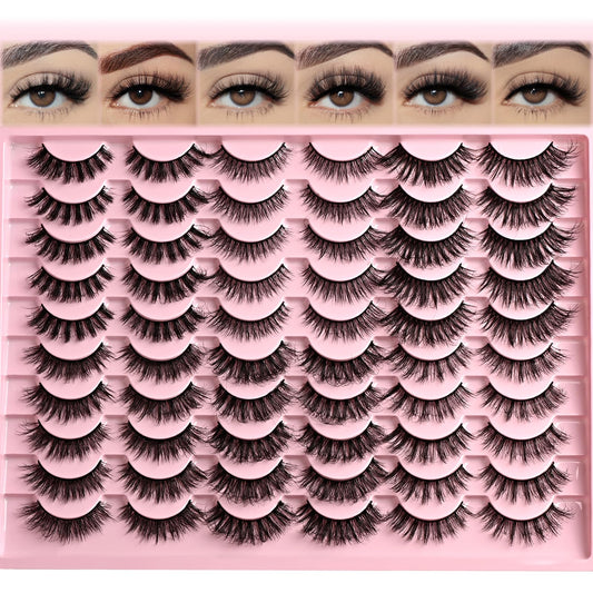 The FARRED Lashes wispy strip lashes create a natural everyday look.