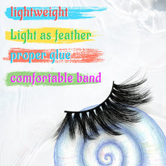 FARRED lightweight lash band minimizes irritation for extended use.