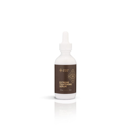 FasciaBlaster Extreme Tightening Serum bottle highlights instant tightening.