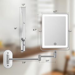 FASCINATE chrome finish adds modern vanity style