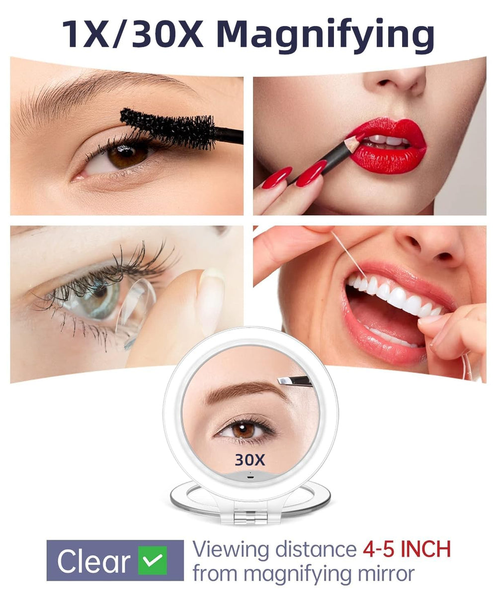 FASCINATE three color modes for accurate skin tone under varied light