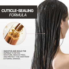 Fashion Gold Shampoo texture detail illustrating hydration and slip