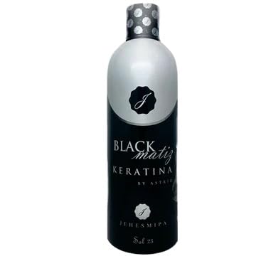 FASHIONCOTTONLLC Black Keratina Matiz bottle ready for smooth, frizz-free hair