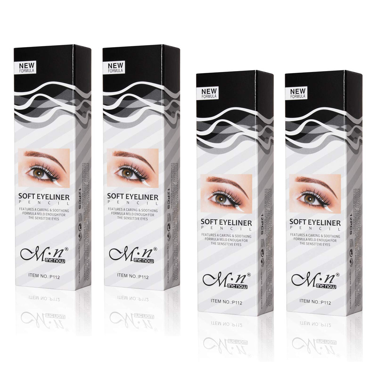 Fashionwu White Eyeliner Pencil closeup shows precise pigment for defined lines