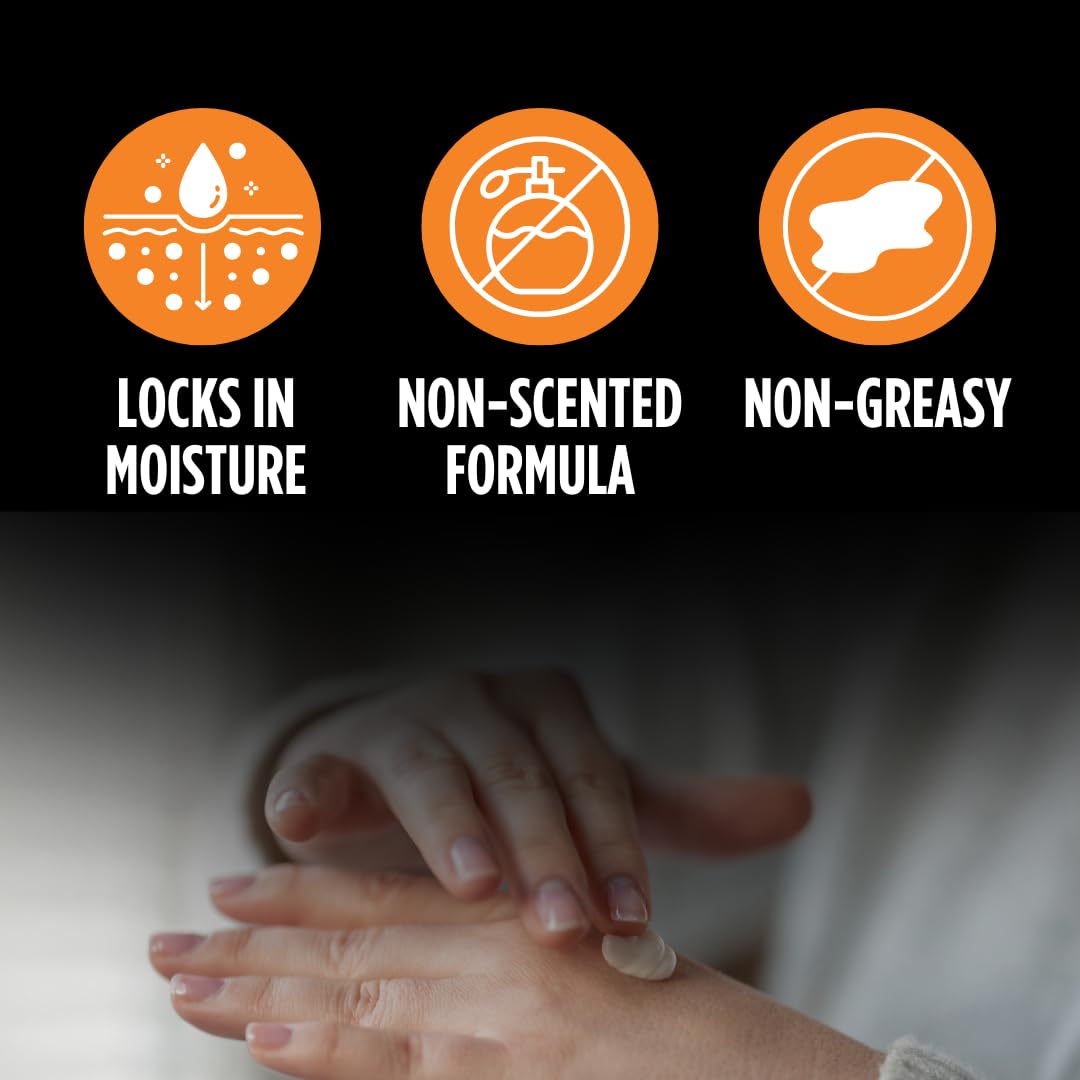 Grease barrier from Fast Orange Hand Repair Cream protects hands during automotive tasks