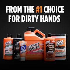 Fast Orange Hand Repair Cream shown in a toolbox-ready package for busy days