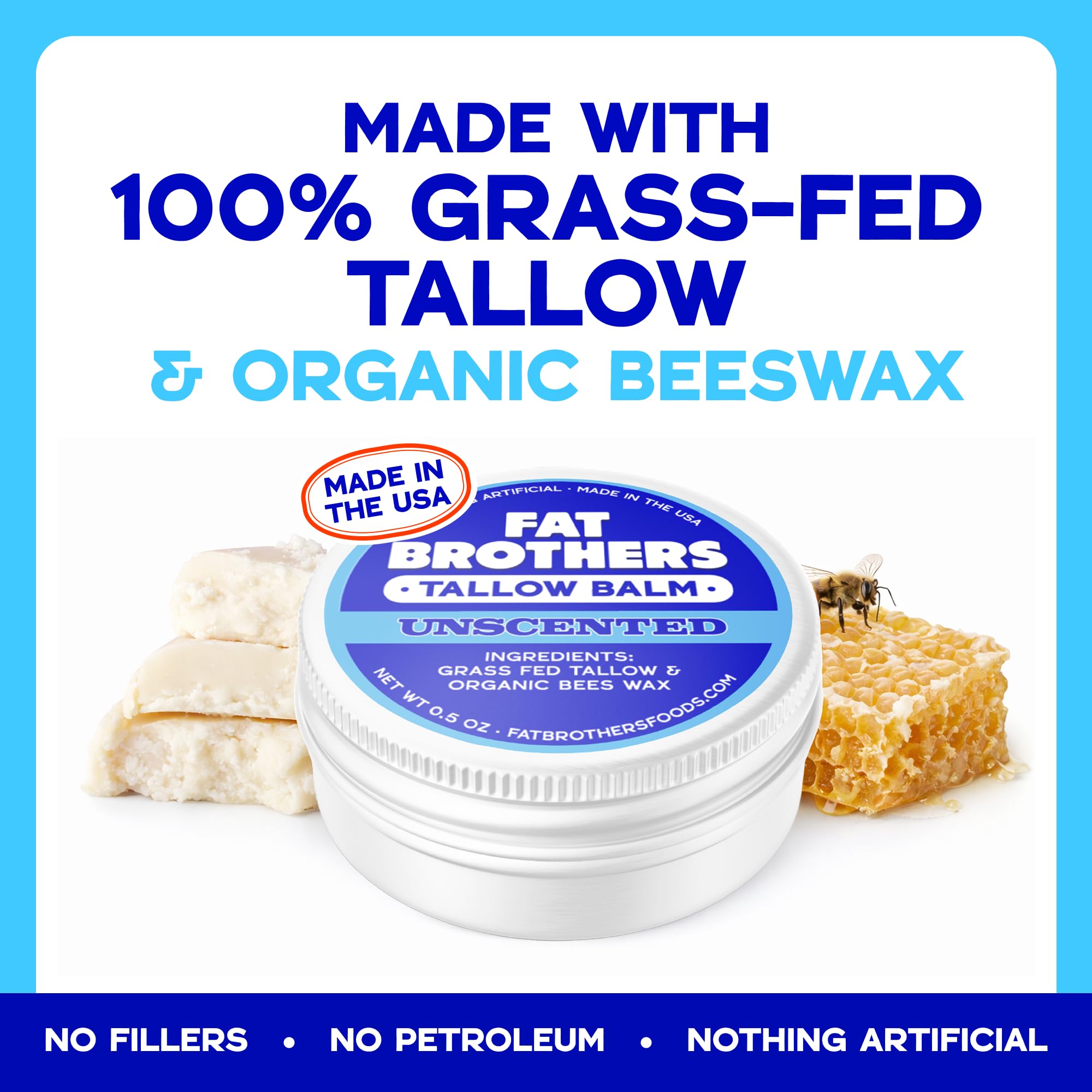 Fat Brothers balm in durable metal tin tucked in a pocket.