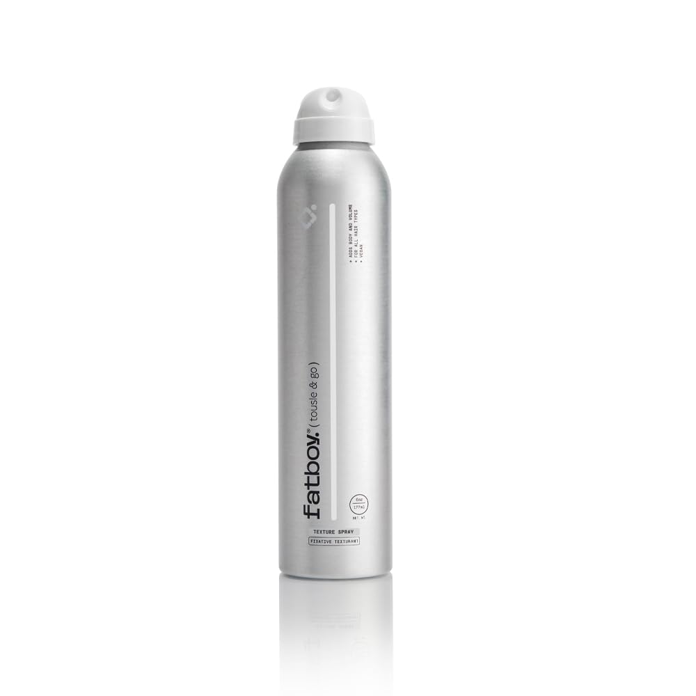 Fatboy Hair Tousle & Go bottle pour delivers a light mist for natural lift