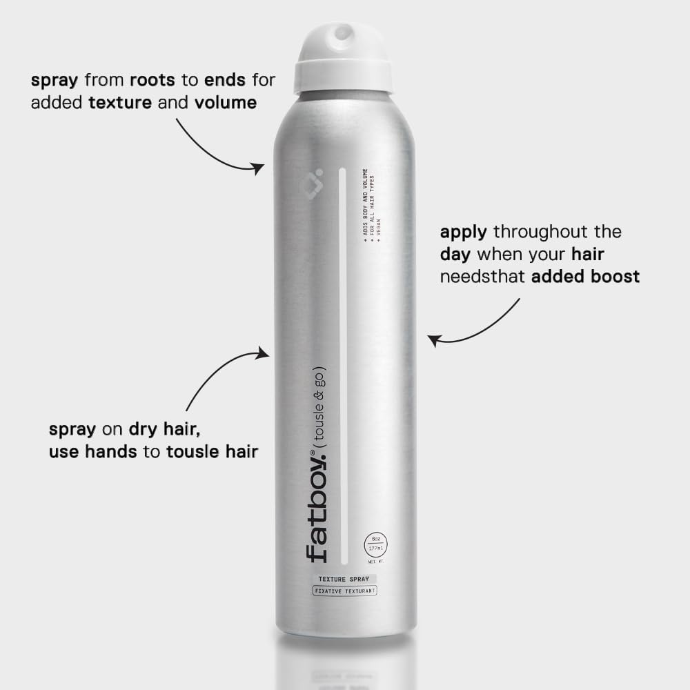 Fatboy Tousle & Go with sunflower seed extract for texture and conditioning