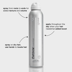 Fatboy Tousle & Go with sunflower seed extract for texture and conditioning
