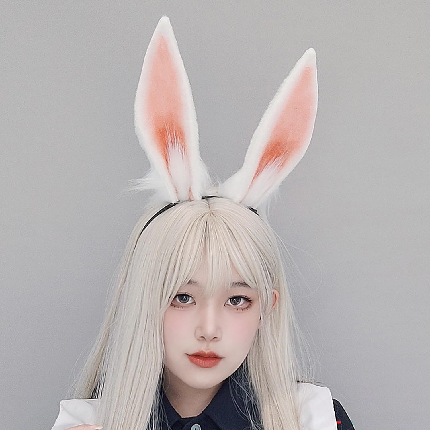 Faylay bunny ear headband with bendable ears for flexible styling.