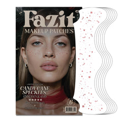 Fazit candy cane speckles patches close-up for vibrant, long-lasting sparkle.