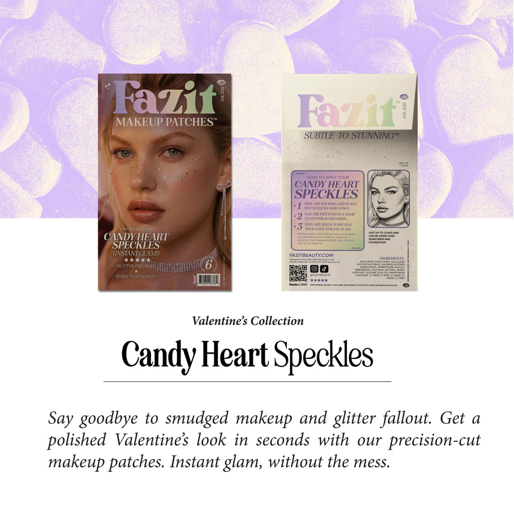 Fazit candy heart speckles versatile patches unlock creative makeup ideas.