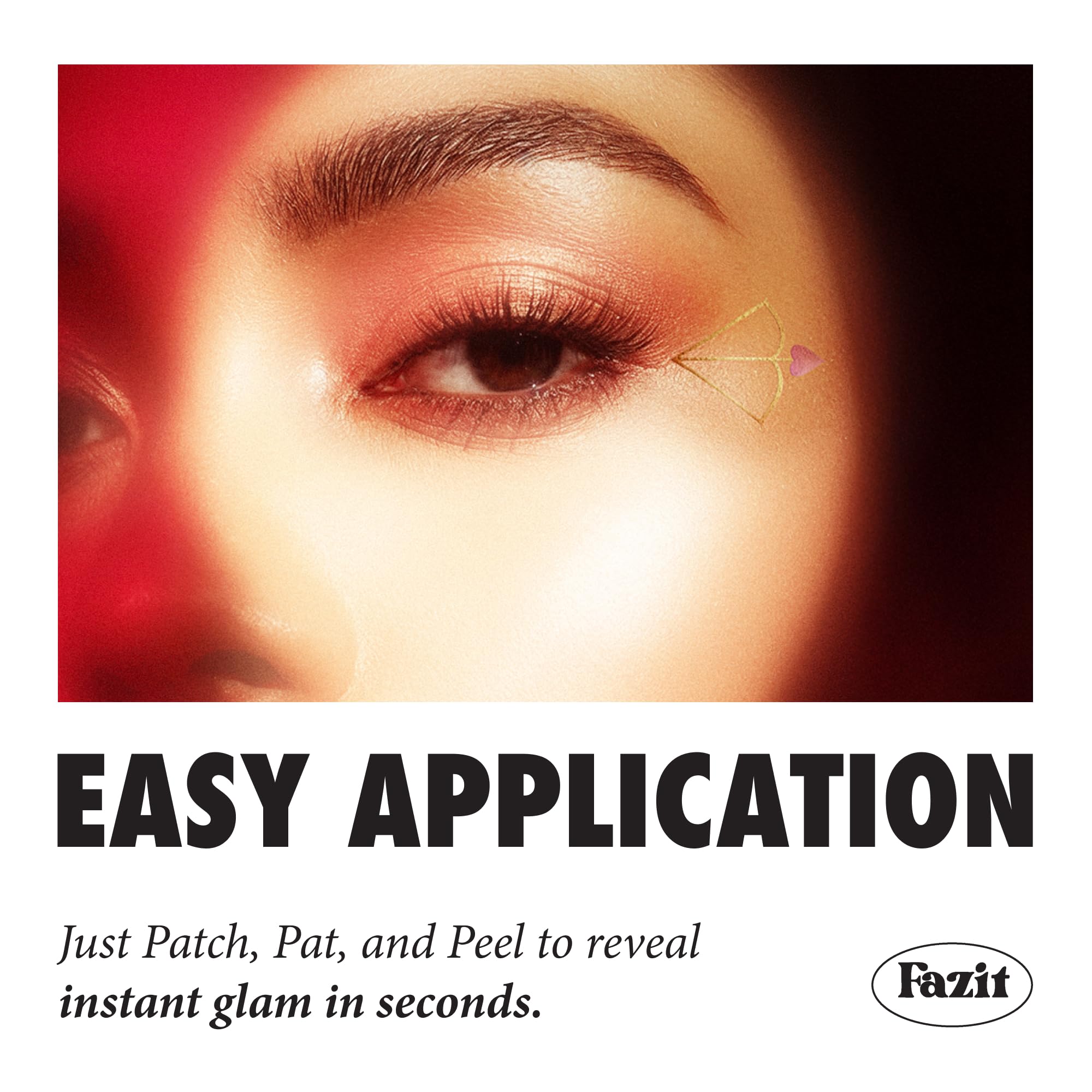 Fazit Cupid Bow Eye Wings patches feature water resistance for active days.