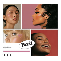 Fazit cupid-bow patch application-step shows simple peel, patch, and damp dab.