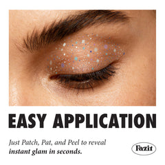 Fazit easy-application makeup patches show quick setup for speckle accents