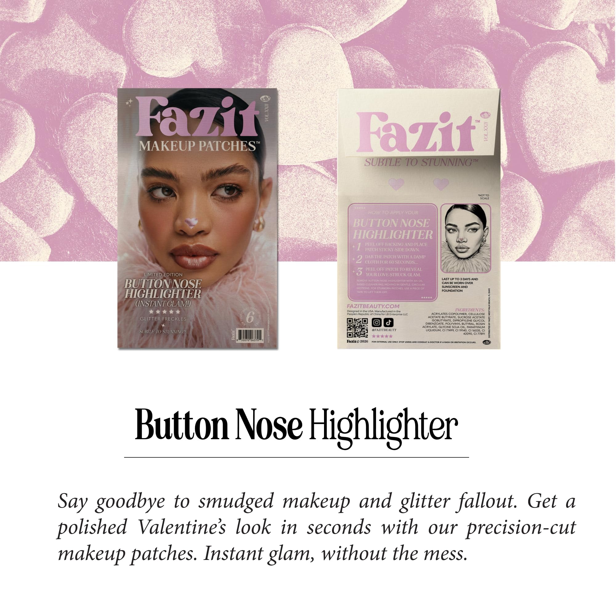 Fazit easy-application nose patch highlights simple glam on-the-go