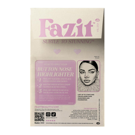 Fazit glitter patch application demonstrates easy-to-use speckle makeup for quick style
