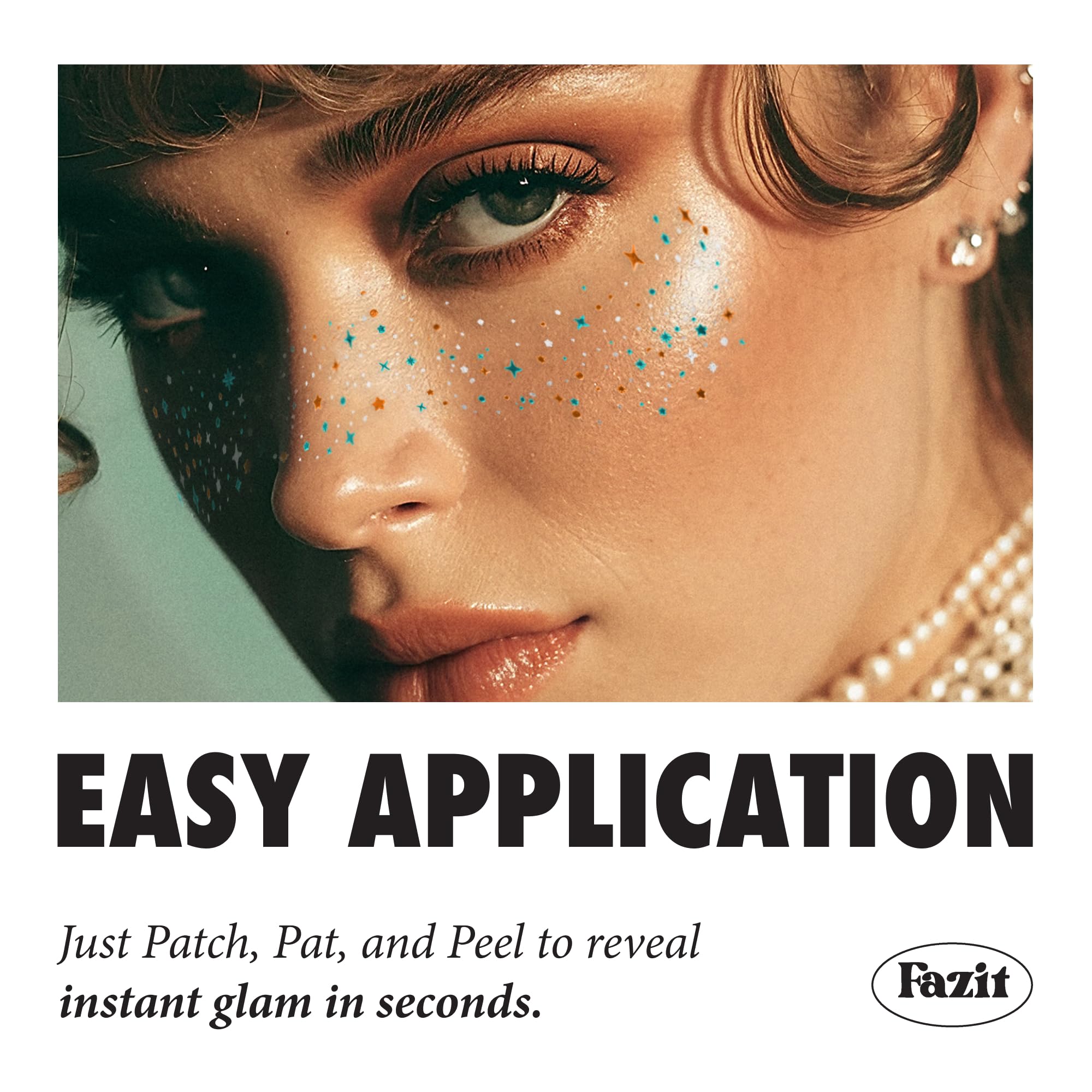 Fazit glitter makeup patches add sparkle for everyday or party occasions