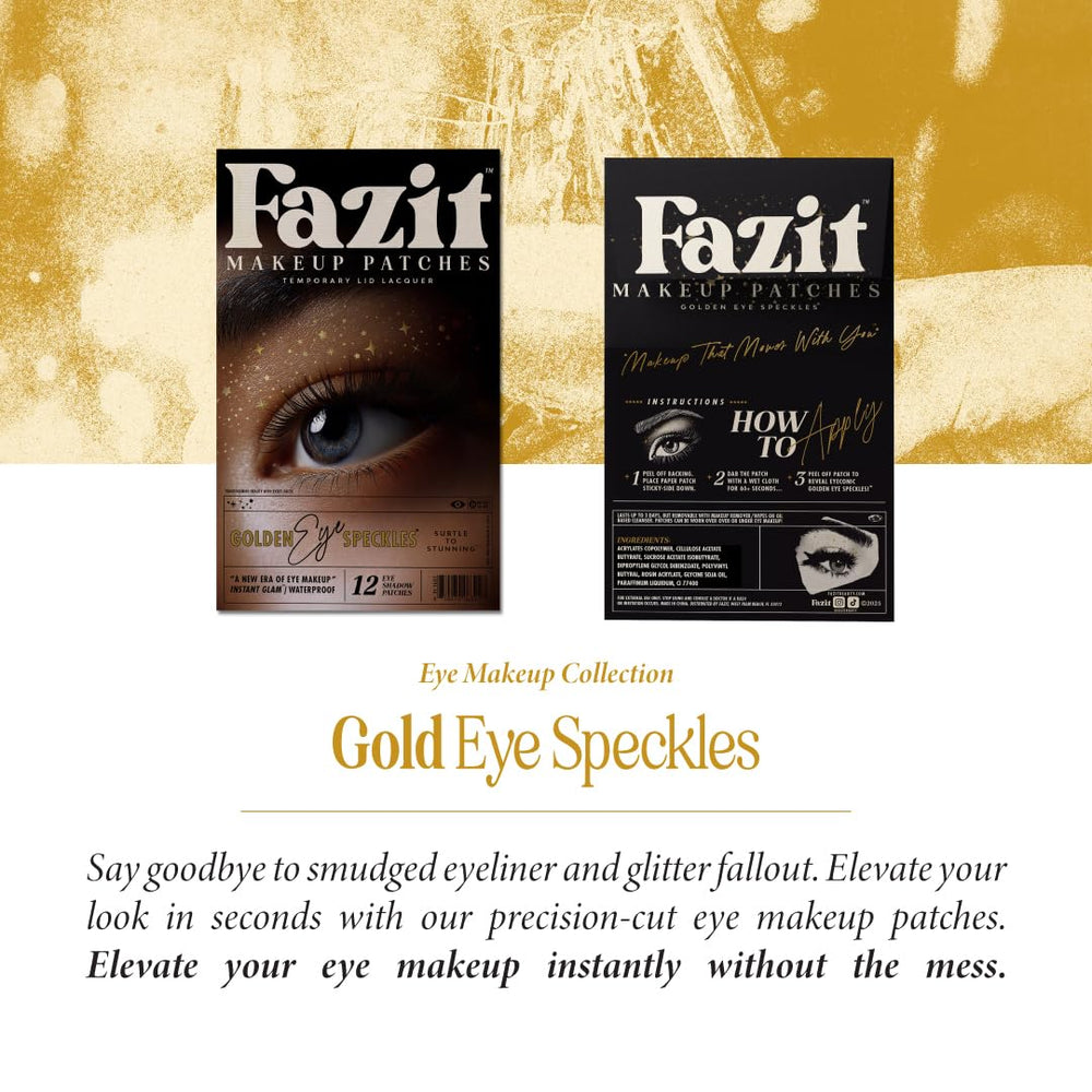 Fazit Golden Eye Speckles patch easy to apply and remove