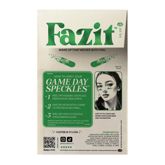 Fazit makeup patches close-up glitter shows long-lasting sparkle for events