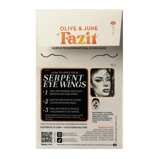 Fazit halloween serpent eyes glitter patches add spooky glam safely.