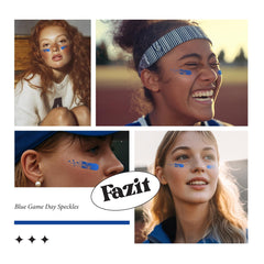 Fazit makeup patches blue speckles glitter sparkle for any look