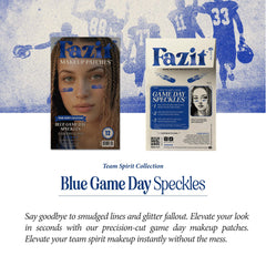 Fazit makeup patches blue speckles deliver a long-lasting sparkle finish